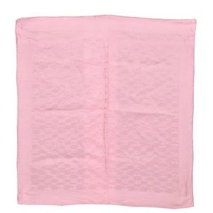 HERMES Petit Carre 40 Scarf Handkerchief H Logo Pattern Silk Pink